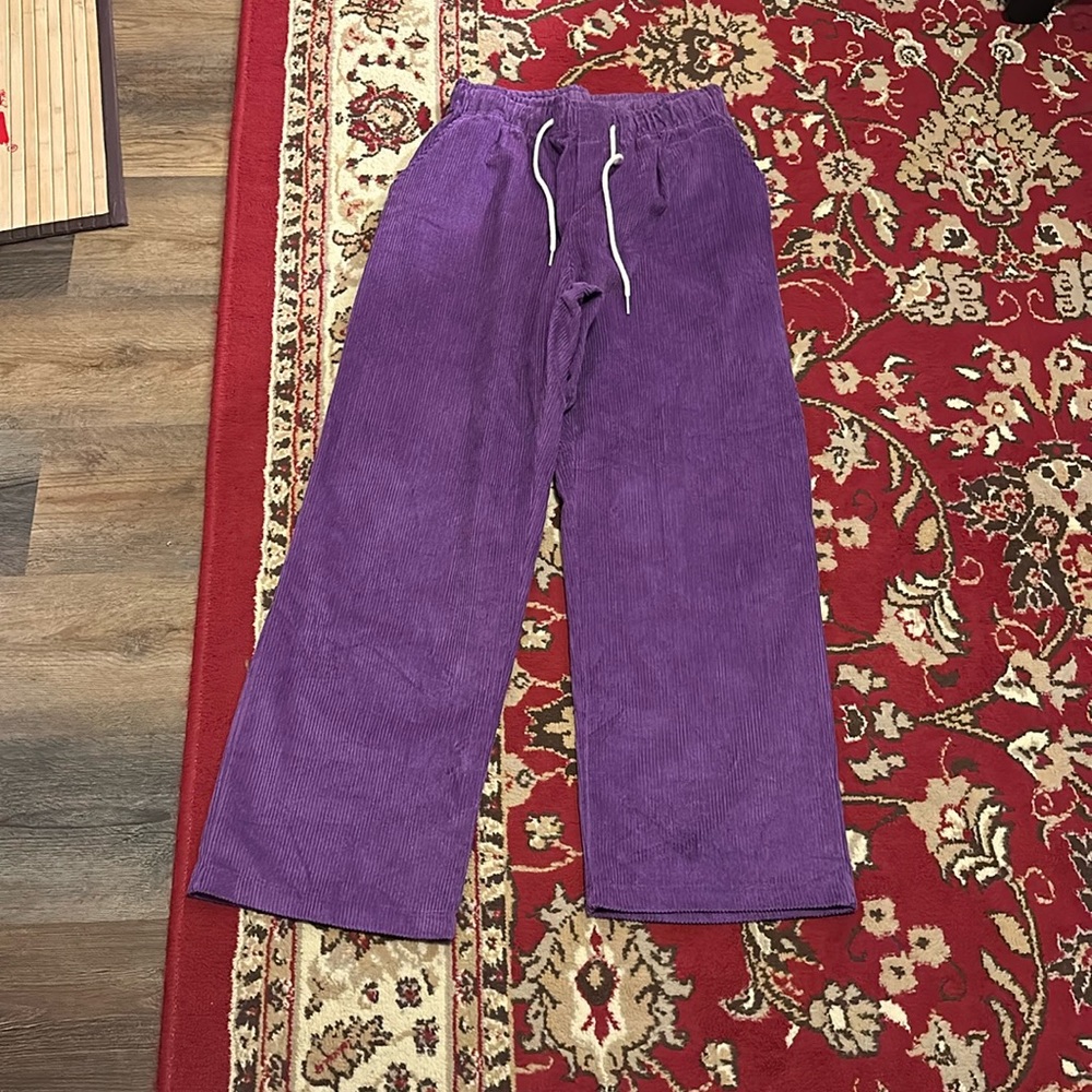 Oreo purple corduroy pant
